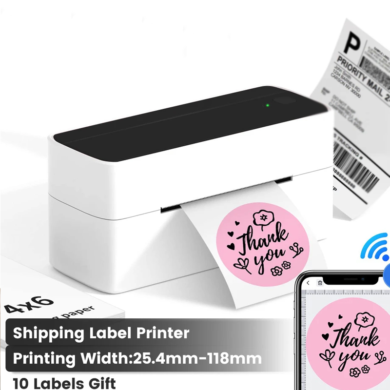 Bluetooth Shipping Printer Thermal Wireless Label ...