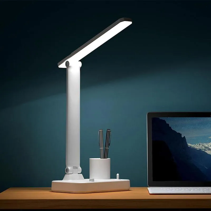 Office Reading Touch Dimmable Foldable USB Rechargeable Reading Lamp Eye Protection Desk Lamp