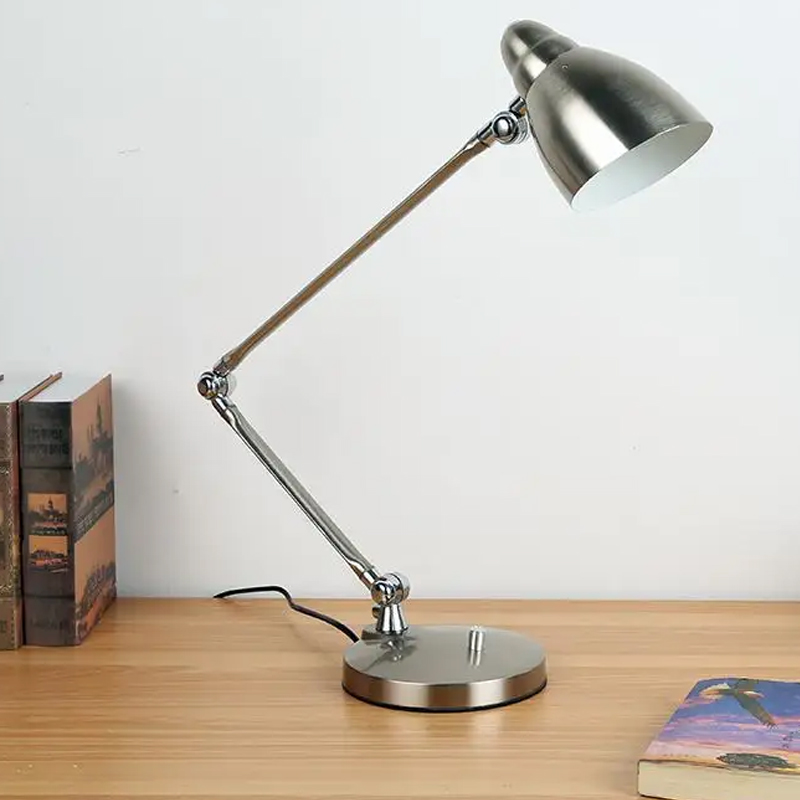 Long Arm Folding LED Desk Lamp For Reading Studying Working Office Desktop Lighting Simple Desk Lamp