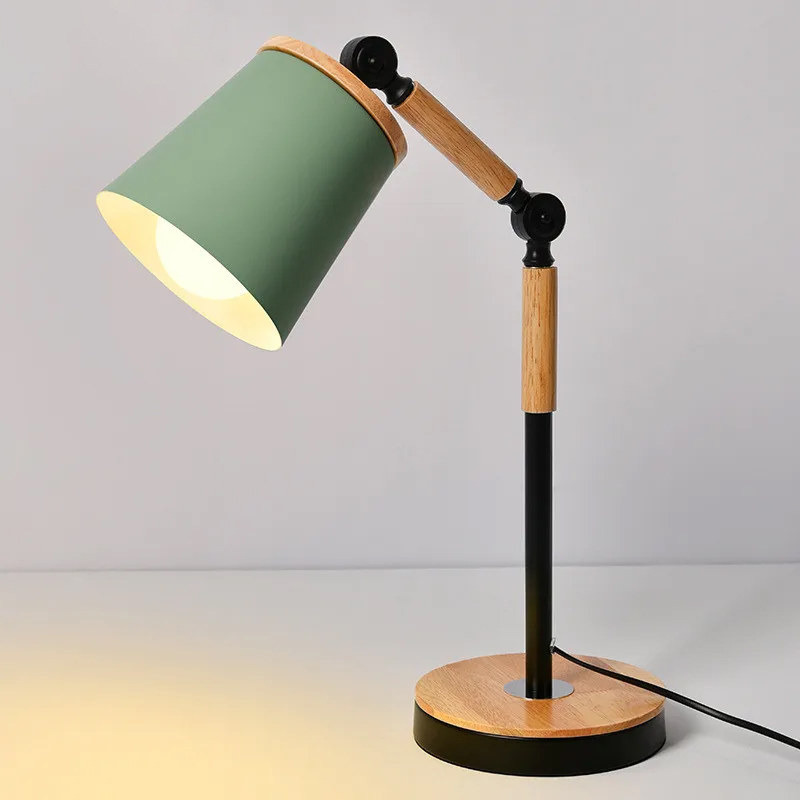 Modern Simple Adjustable Desk Lamp LED Retro Desk Lamp Study Office Reading Lighting