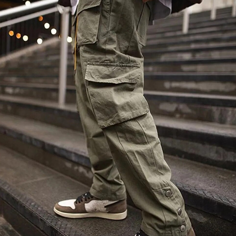 Men's Hip Hop Street Trend Jogging Fashion Trousers Fitness Sports Casual Overalls