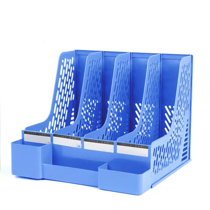 Desktop Organizer File Rack Simple File Organizer Minimalism File Shelves Plastic Multi-layer A4 File Tray Storage Rack