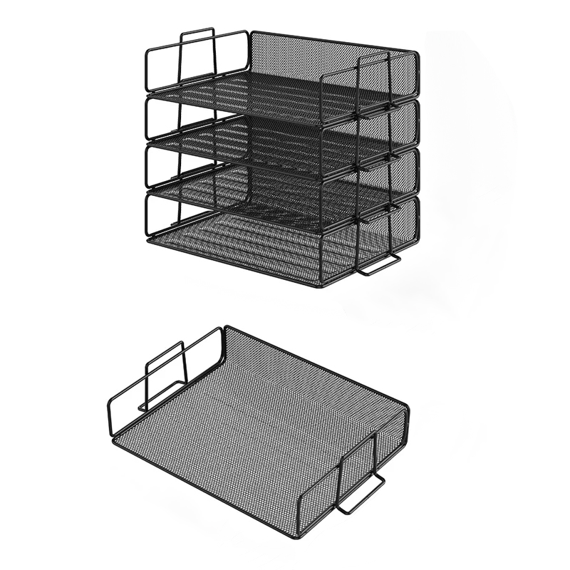 Tieyi Multi-layer File Rack, Office Desktop Booksh...