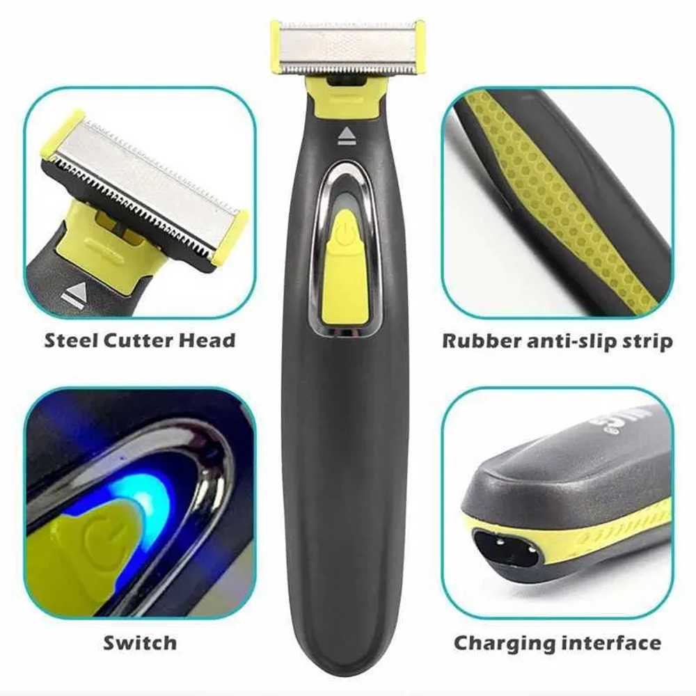 Electric Shaver Electric Shaver Trimmer Men Washable Rechargeable Cordless Razor Whole Body Face Hair Shaving Machine Beard Shaver Cleaning