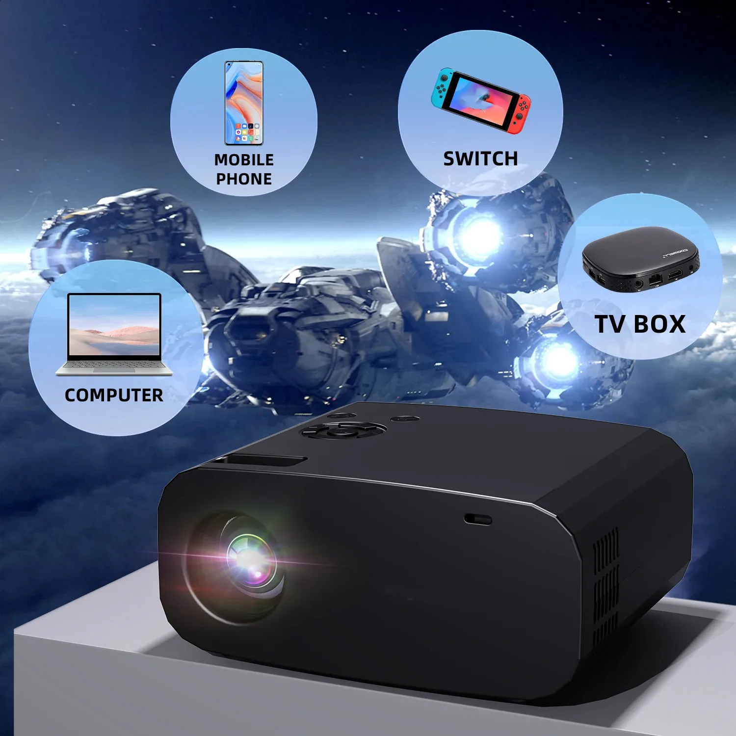 16G 1080P Projector Android 4K Projetor Dual 6G Wi...