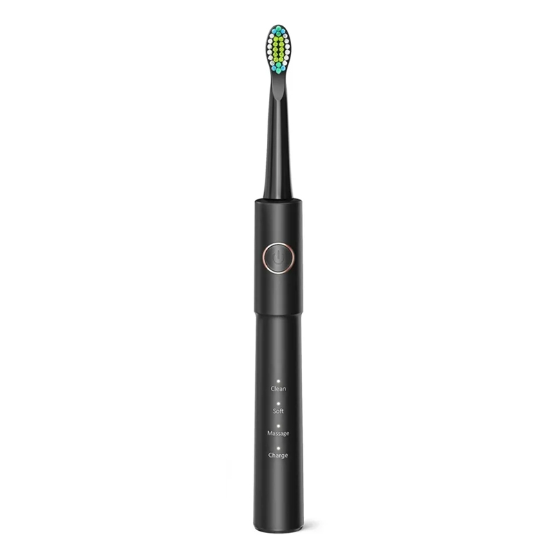 Waterproof USB Charging Rechargeable Electric Toothbrush 8 Brush Heads Adult Replacement Brush Heads