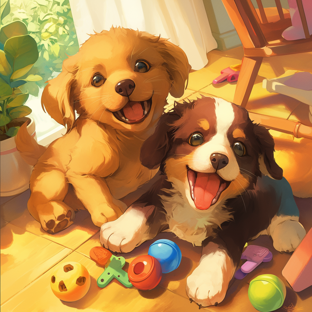 Puppies and toys 2