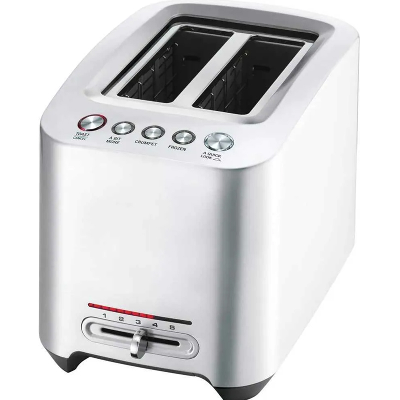 Bread r Die Cast 2 Slices Smart Toaster Brushed Stainless Steel