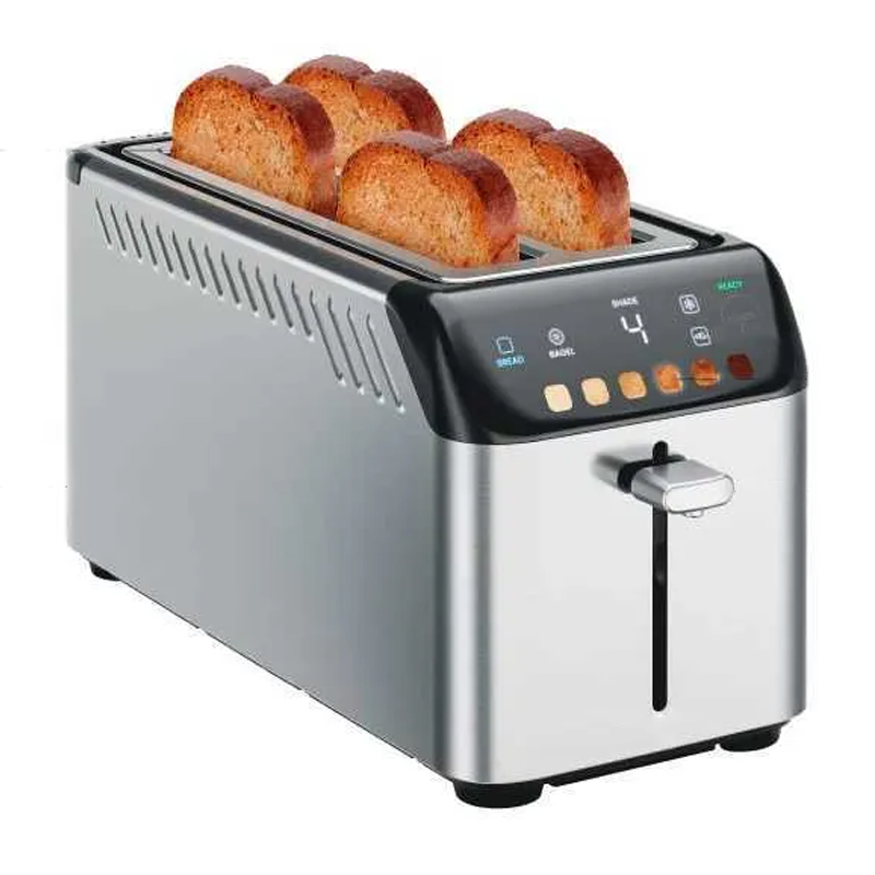 Bread r 4 Slices Digital Toaster 6 Tone Settings Stainless Steel Toaster 4 Slices With Extra Wide Slots