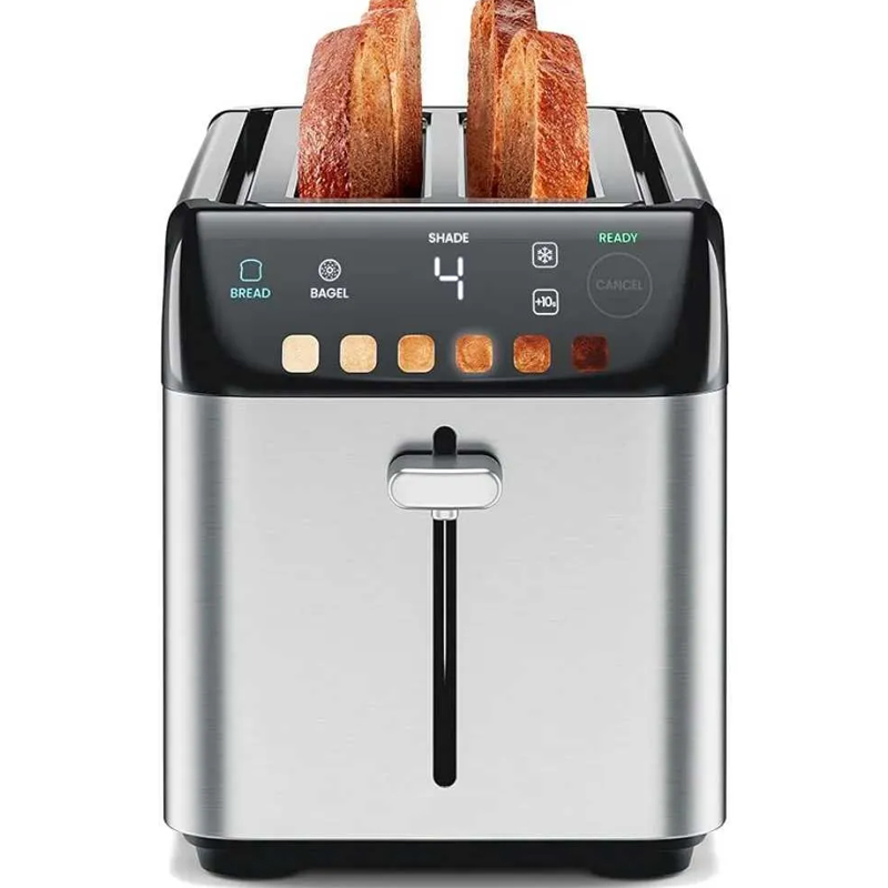 Bread r 4 Slices Digital Toaster 6 Tone Settings S...