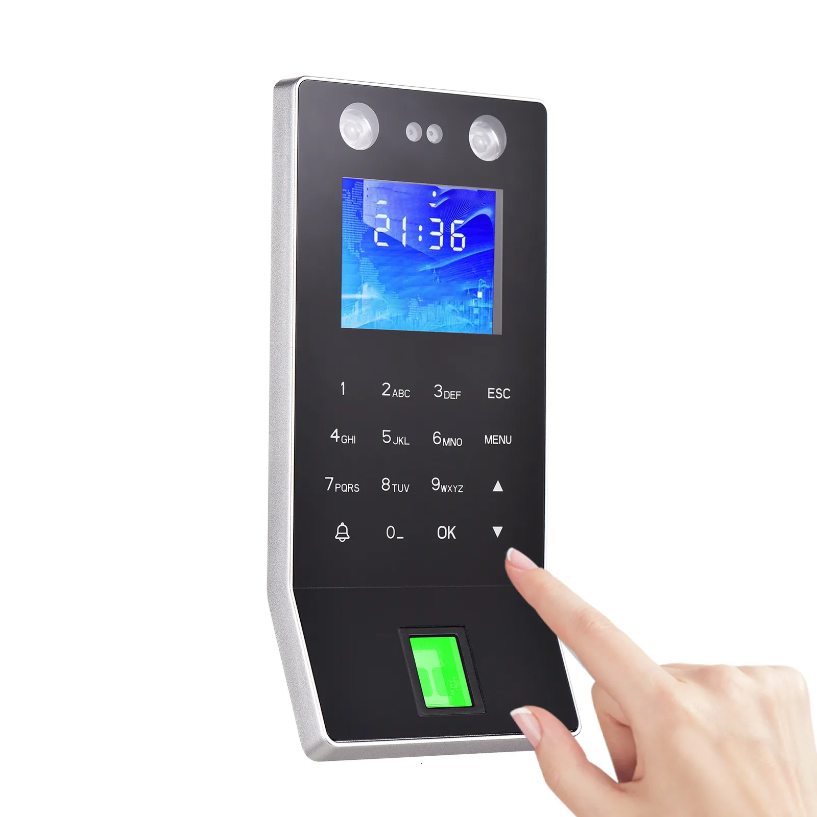 Recognition System Face Fingerprint Password Attendance Machine Access Control Time Clock Recorder ID Card Device Checking