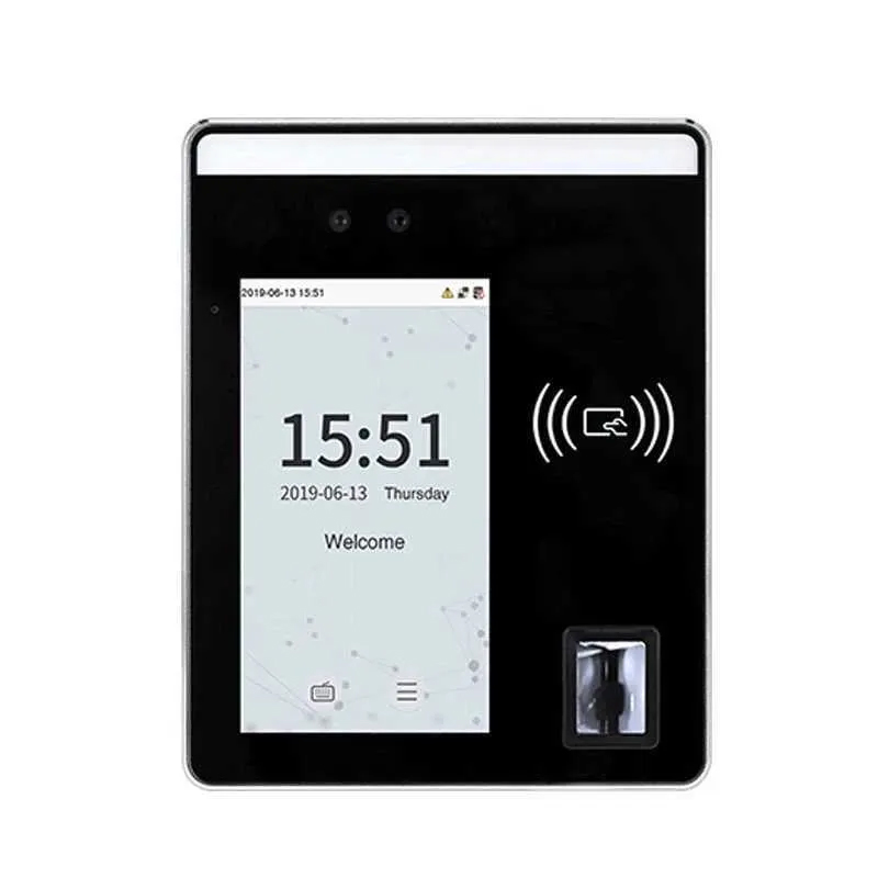 Facial Recognition System XFace500 Dynamic Face Recognition Fingerprint 5 Screen Time Attendance Machine Access Control WX6.4