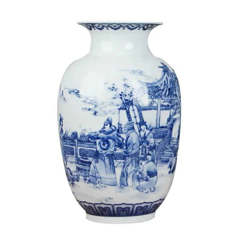 Vase Ceramic Vase Antique Desktop Porcelain Vase Suitable For Hotel Restaurant Decoration