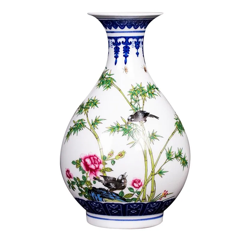 Vase Ceramic Blue And White Porcelain Small Vase O...