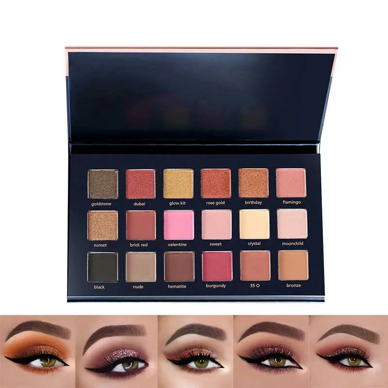 Rose Gold Makeup Eyeshadow Palette Pressed Eyeshadow Palette