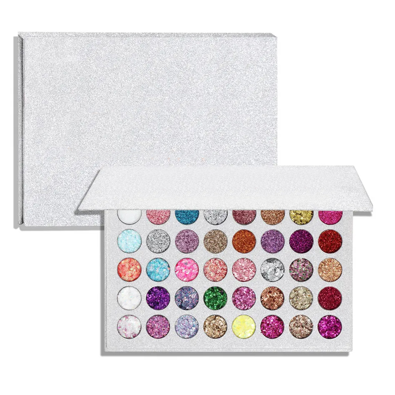 Glitter Eyeshadow Powder Palette Diamond Sparkle Glitter Eyeshadow Makeup Color Cosmetics Eyeshadow Palette Makeup Light