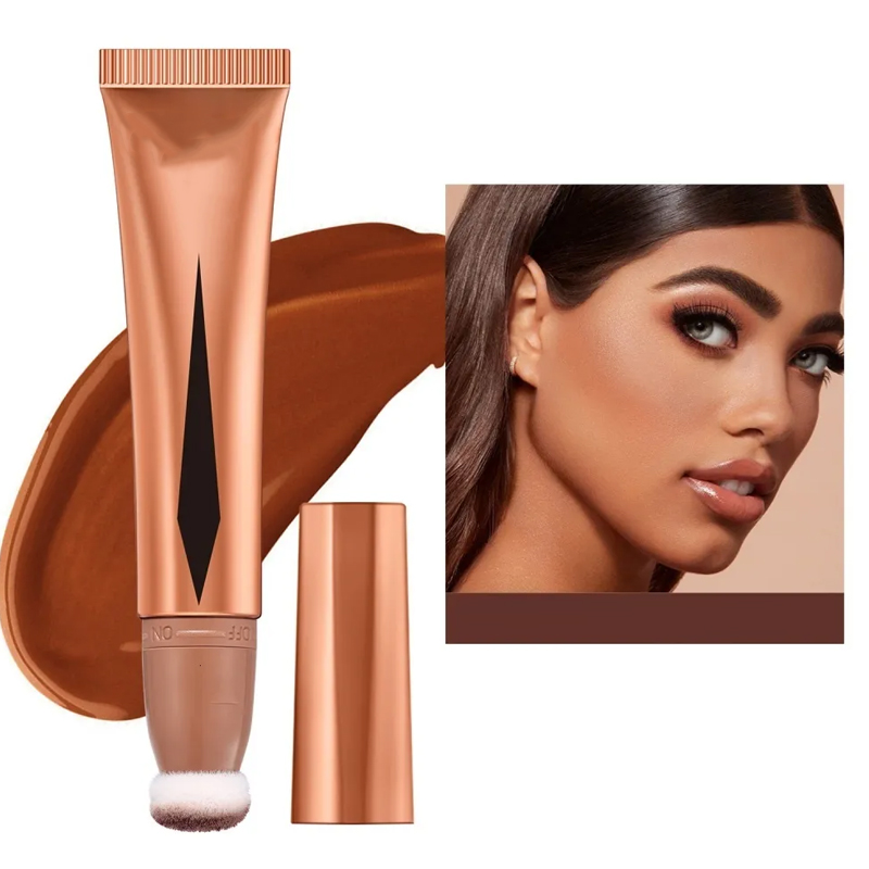 Blush Contour Blush Beauty Stick Highlight Blush With Air Cushion Liquid Face Bronzer Stick Applicator Makeup