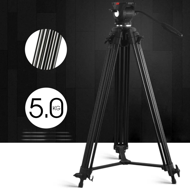 Maximum Height Video Tripod Professional Camera Stand With Ground Spreader For Dslr Camcorder Wedding Photography Travel