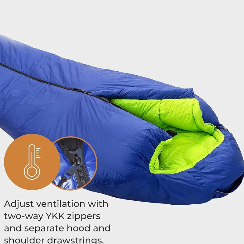 Hiking And Camping Hammock Sleeping Bag Goose Down Sleeping Bag Ultralight