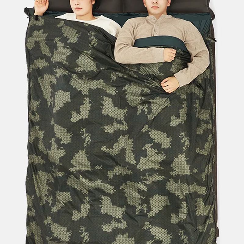 Camouflage Camping Sleeping Bag Waterproof Ultra-Light Spliced ​​Double Quilt Hiking Sleeping Bag