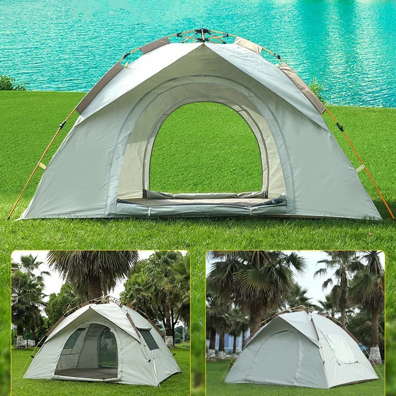 Lightweight Outdoor Backpacking Tent for 3 - 4 Persons, with a Rain Fly, Suitable for Family Camping, Hiking, Beach and Fishing.