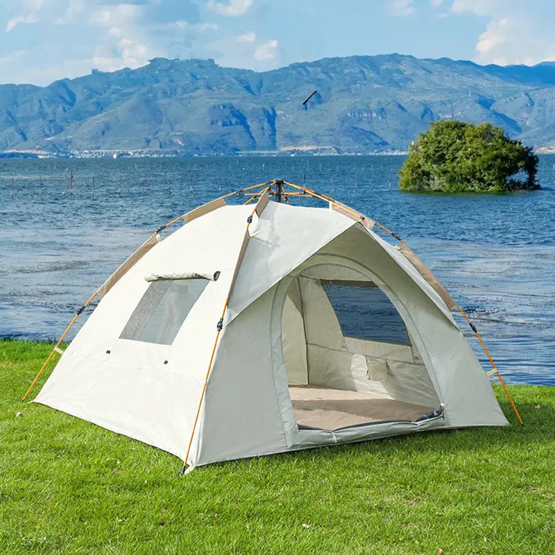 Lightweight Outdoor Backpacking Tent for 3 - 4 Persons, with a Rain Fly, Suitable for Family Camping, Hiking, Beach and Fishing.