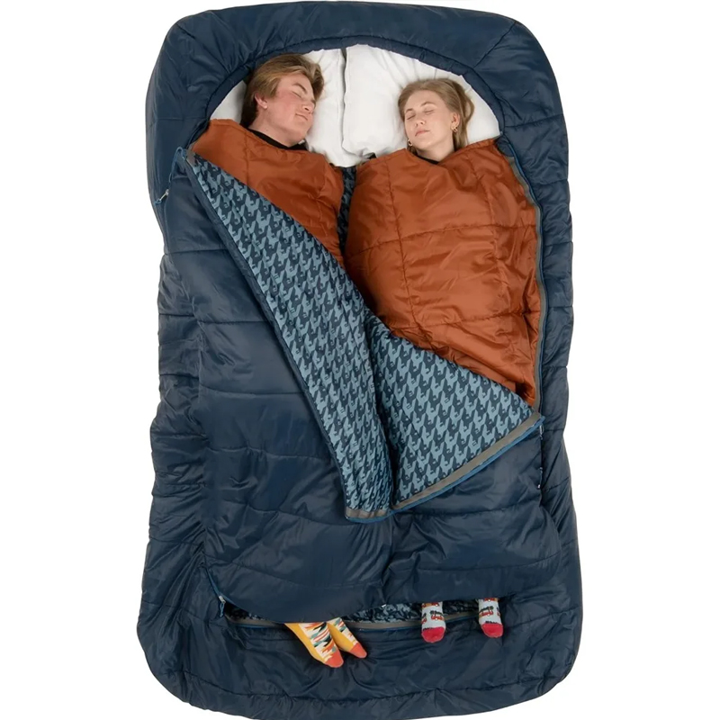 20 Degree Sleeping Bag - Double Synthetic Camping Sleeping Bag For Couples And Families