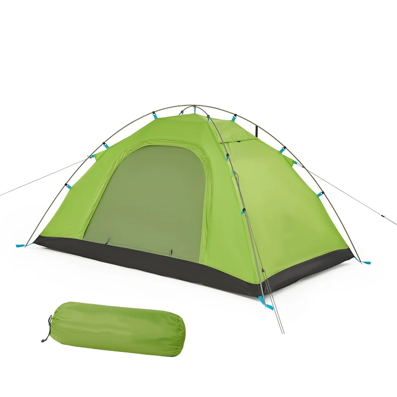 Outdoor Single Layer and Double Layer Tent with UPF 40+ Protection, a Portable Camping Tent for Fishing and Hiking, and it is Rainproof.