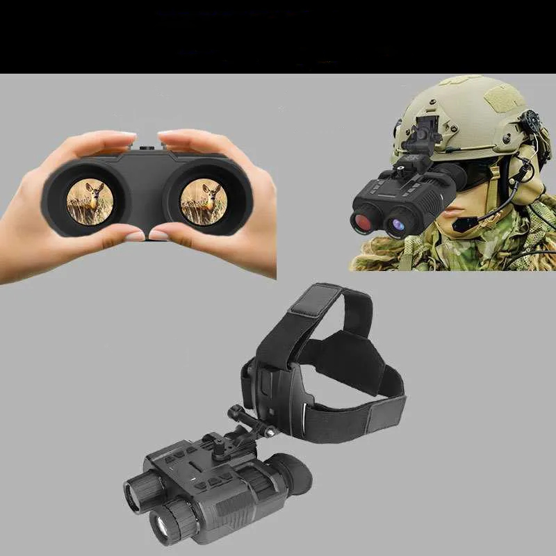 Sports Action Video Cameras and Telescopes, with a 4K Night Vision Device, Infrared Digital Observation Lens, Wearable and with High Definition for Convenient Use.