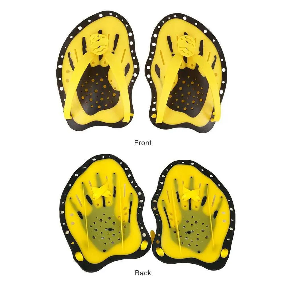 Adult Swimming Training Paddles, Diving Hand Webbed Swimming Paddles, a Useful Training Aid for Both Adult and Children Beginners.