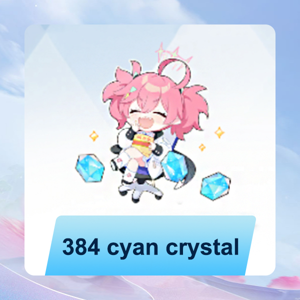 384 cyan crystal