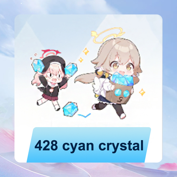 428 cyan crystal