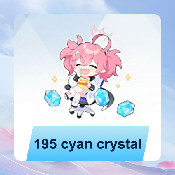 195 cyan crystal