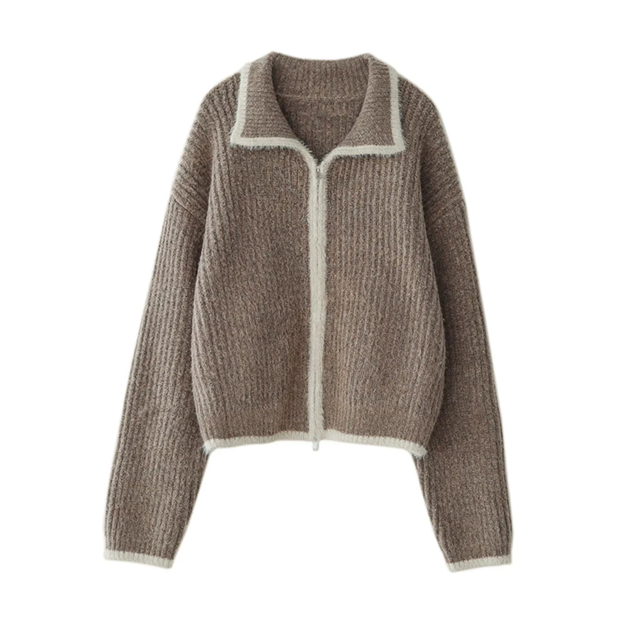 Women's Sweaters Loose Korean Casual Lapel Knitted...