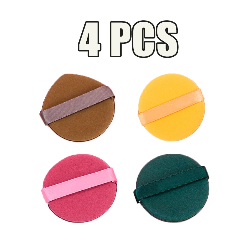 Soft Powder Puff Round Triangle Lightweight Breathable Wet And Dry Dual-Use Sponge Makeup Powder Puff