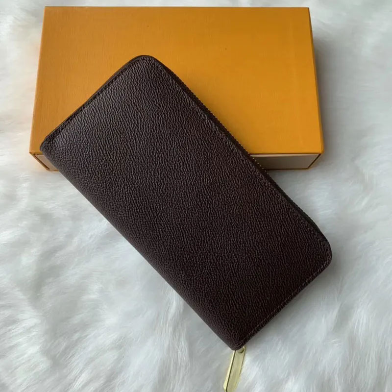 Fashion Women Clutch Leather Men Wallet Single Zip...