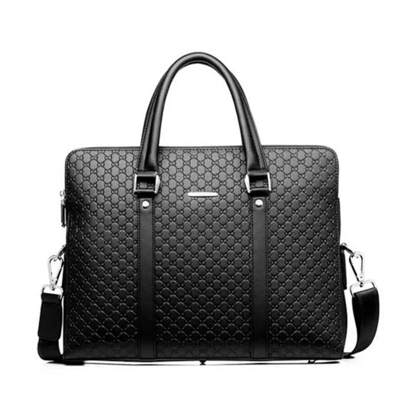 Men Fashion Business Briefcase High Quality Leather Handbag Large Capacity Shoulder Bags Laptop Bags Messenger Bag