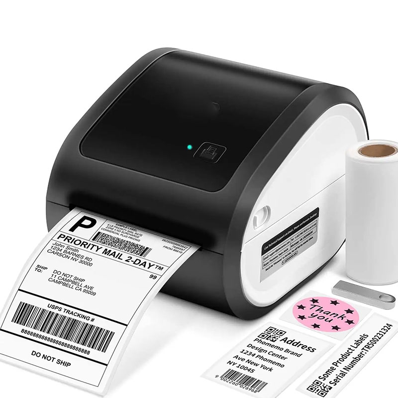 Thermal Label Printer Wireless Bluetooth Portable Mobile Printer Barcode Printer Labeling Machince Support QR Code