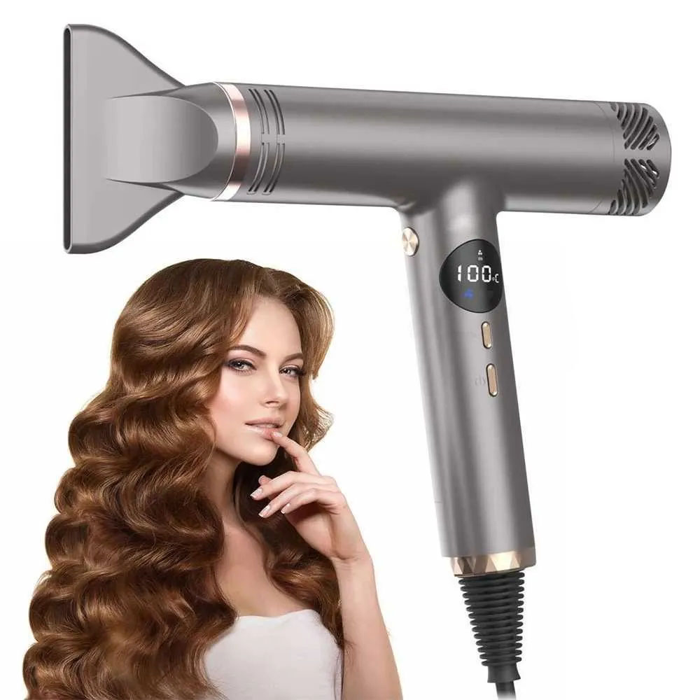 Hair Dryers Professional Hair Dryer Hot Cold Wind Dual Air Temperature Control Styling Tools Hair Salon Negative Ion High Speed Powerful