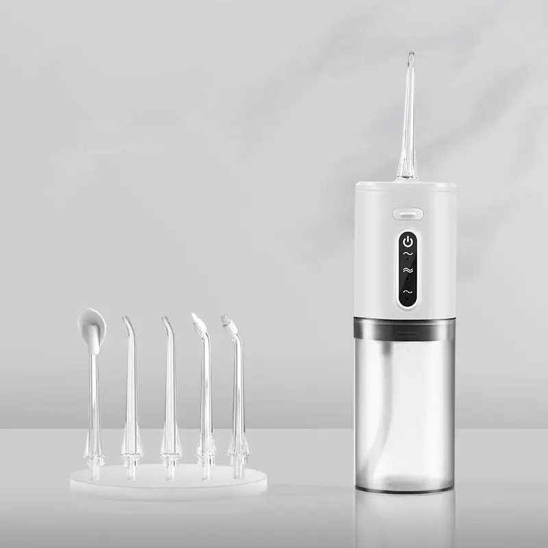USB Rechargeable Portable Water Flosser With 280ml Capacity 3 Modes And Waterproof Operation