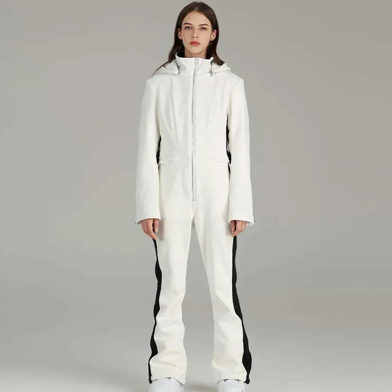 Thick Ski Jumpsuits for Men and Women Waterproof Warm Hooded Winter Sportswear