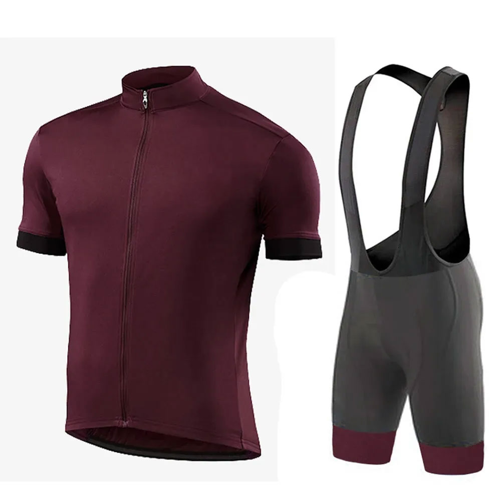 Mens Cycling Jersey Set Racing Bicycle Suit Breathable Sportswear for Mountain Biking Activities