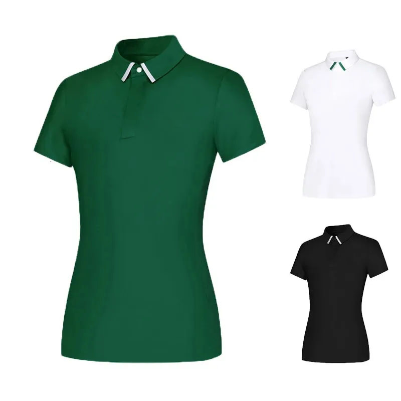 Golf Wear Womens Polo Shirt Summer Sport Golf Apparel Short Sleeve Breathable Shirts For Women