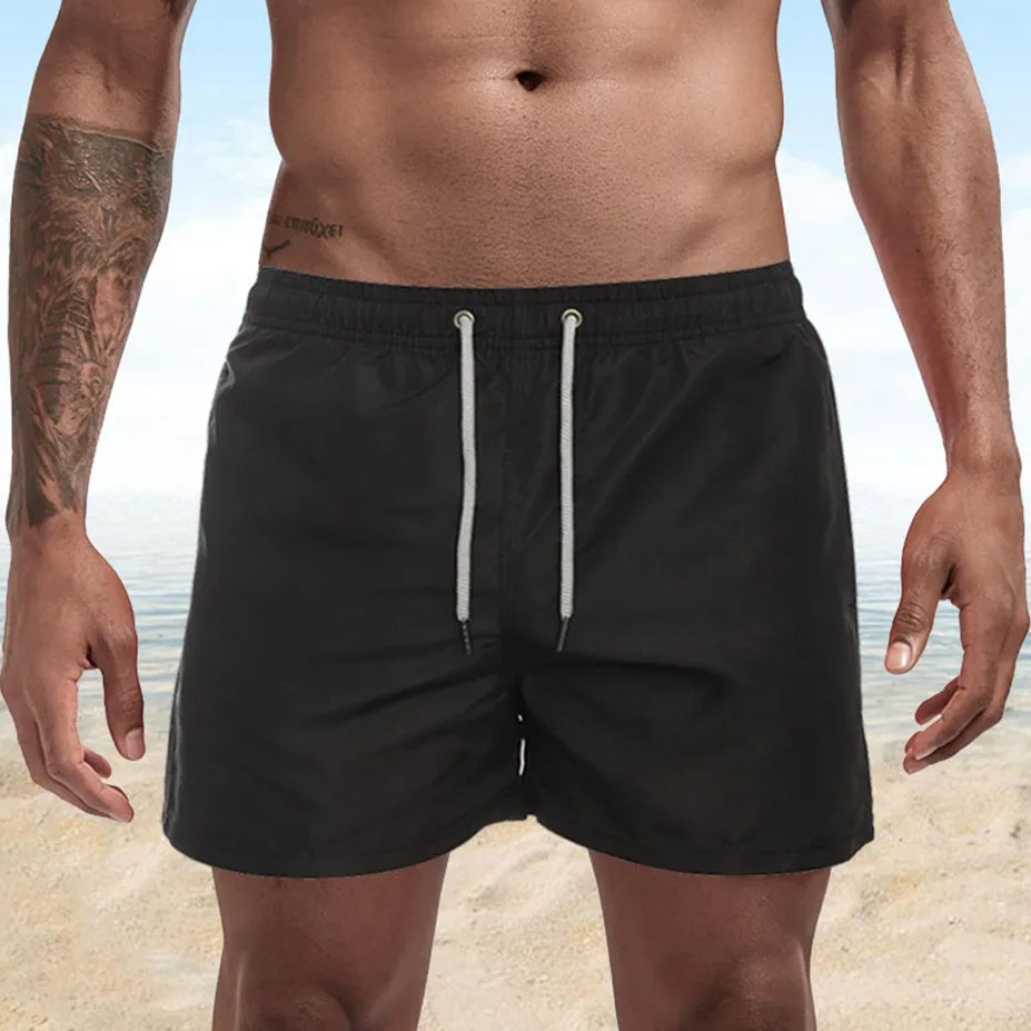 Men's Quick-Dry Beach Board Shorts Stylish Swim Trunks for Summer Bathing Suit