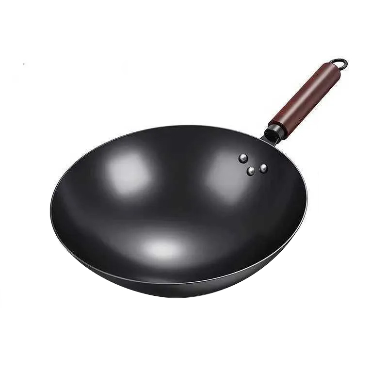 32cm Uncoated Wok Pot Frying Pan ...