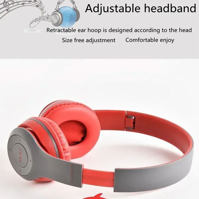 Wireless Bluetooth Headphones with Mic Noise Cancelling Stereo Sound Earbuds for Sports Gaming and Calls