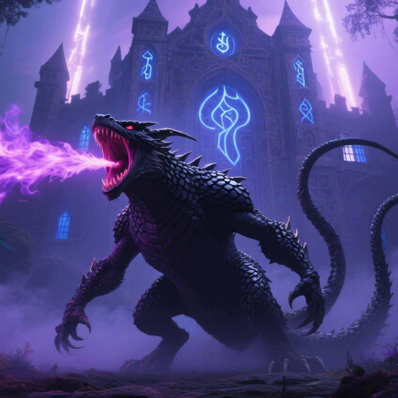 Electric Fire Ghost Beast