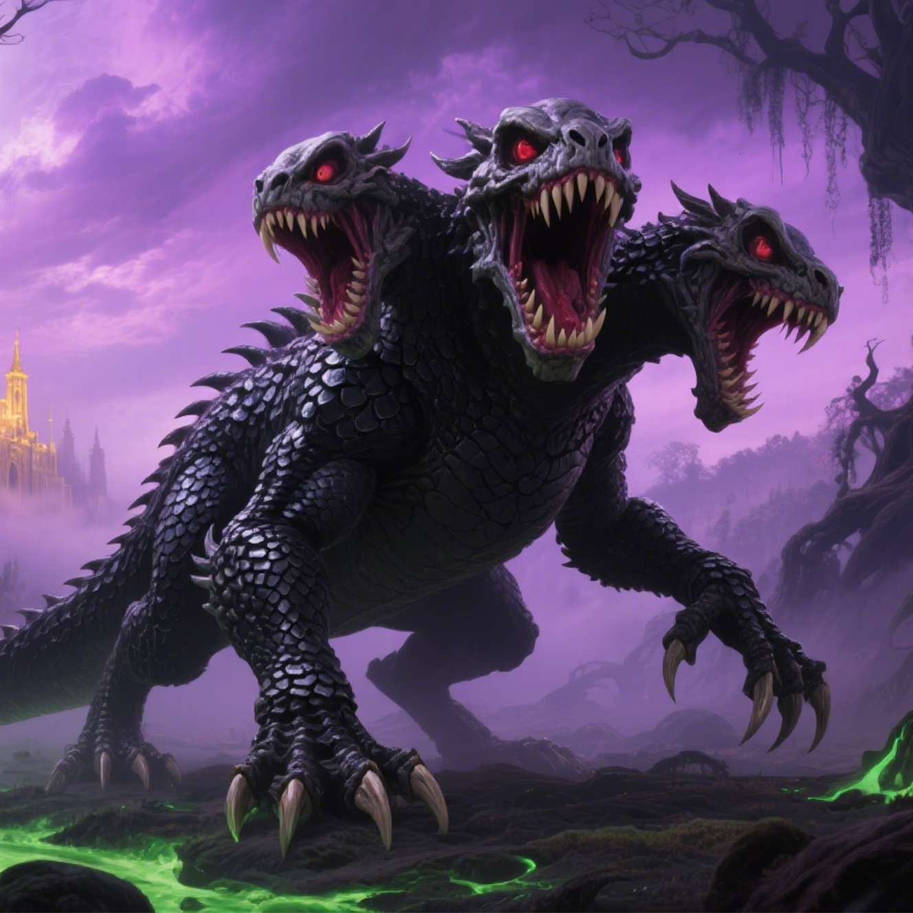 Three headed monster