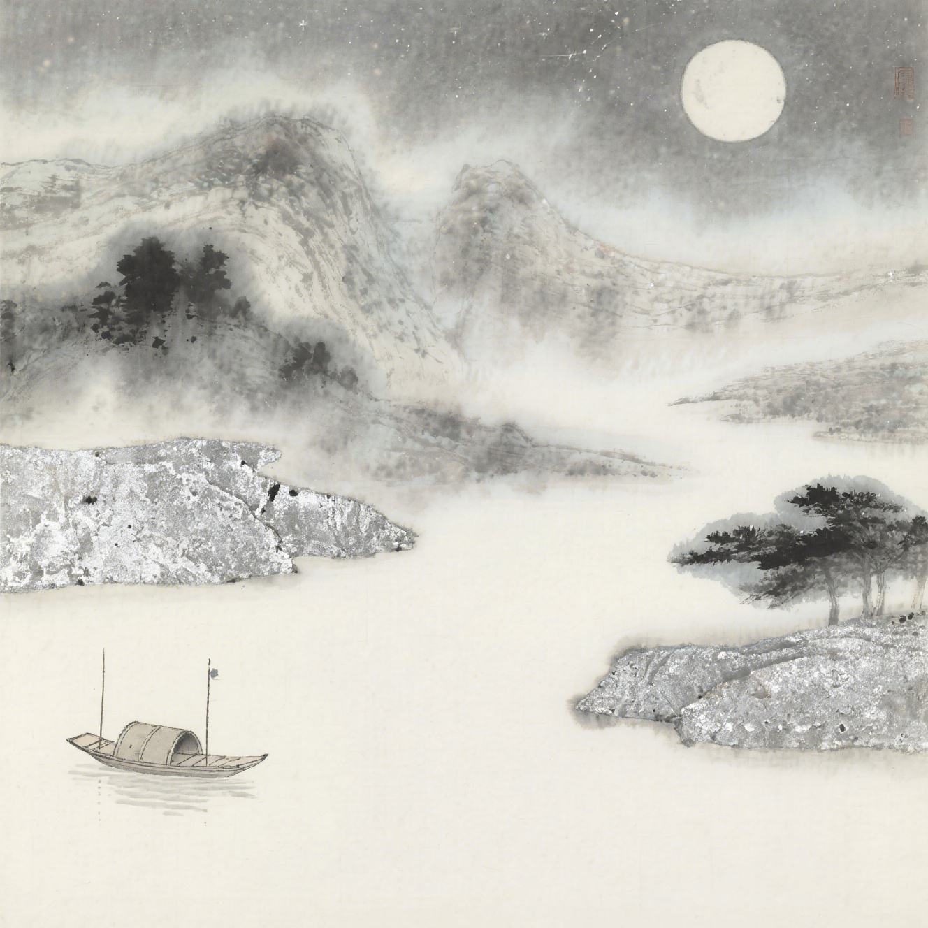Ink landscape Painting