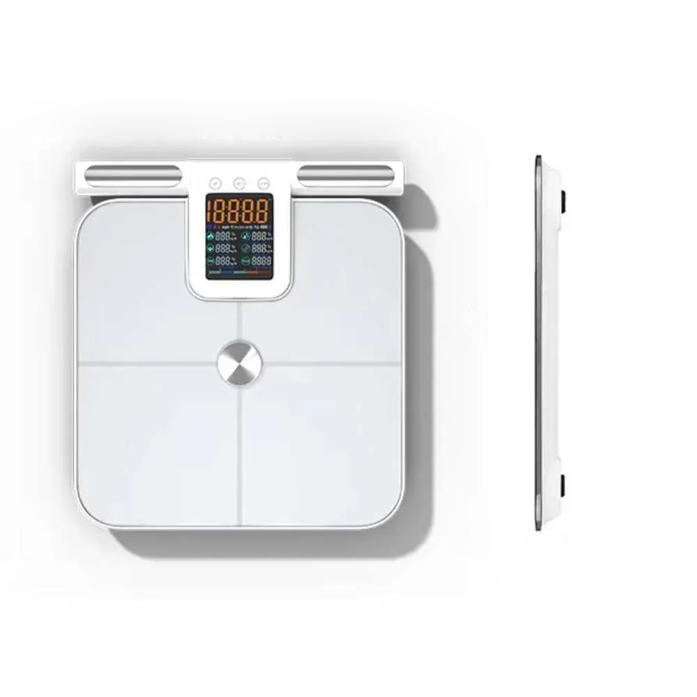 Smart Body Fat Scale with Handle 24 Precise Body Biological Analyzer Digital Bathroom Weighing Bluetooth Scale